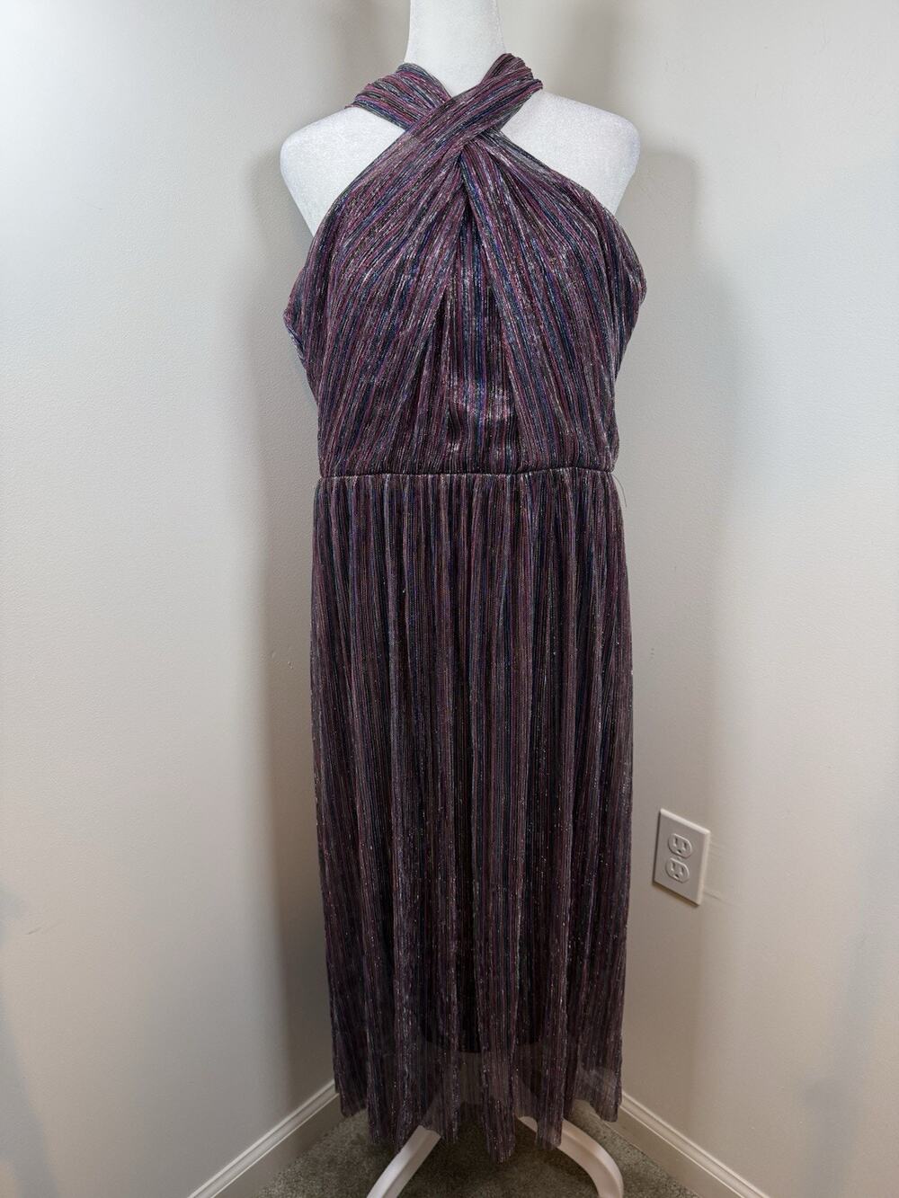 Taylor Women’s Size 16 Metallic Dress Multicolor Party Wedding Guest Cocktail